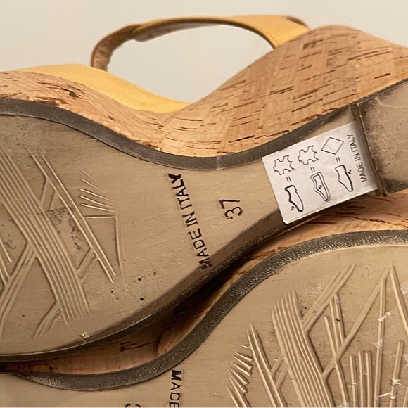 La Canadien cork leather heels size 37 (6-6.5) - Picture 7 of 10